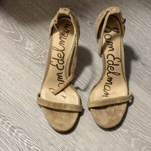 Sam Edelman Ariella Tan Suede Heels, Size 8.5